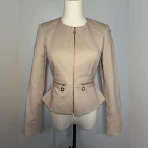 Calvin Klein Blazer, Beige, Petite 2
